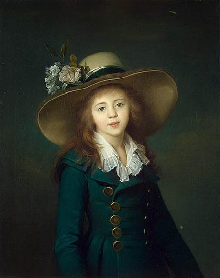 elisabeth vigee-lebrun Portrait of Elisaveta Alexandrovna Demidov nee Stroganov (1779-1818), here as Baronesse Stroganova